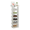 7 Tiers Shoe Storage Rack Shelf Wooden Corner Display Unit Boots Organizer Stand
