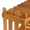 Home Office Desk Storage Rack Wooden Slat Succulent Plant Stand Organizer Shelf