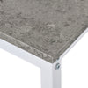 Kitchen Dining Table and 2 Bench Set Garden Bench Sturdy Metal Frame Industrial