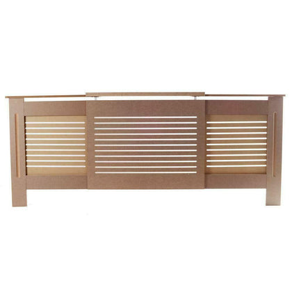 Adjustable Traditional Natural UnPainted Radiator Cover MDF Wood Protection
