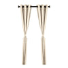 2 Panels Curtain Blackout Ring Top Drapes for Bedroom Beige Drapes Modern New