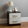 Drawer Chest Wardrobe Dressing Table High Gloss Bedroom Set White & Walnut