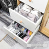 Set of 3 Underware Sock Bra Tie Drawer Divders Baby Clothes Organizer Box Grey