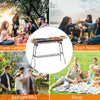 Outsunny Portable Folding Charcoal BBQ Grill Stainless Steel Camp Picnic Cooker