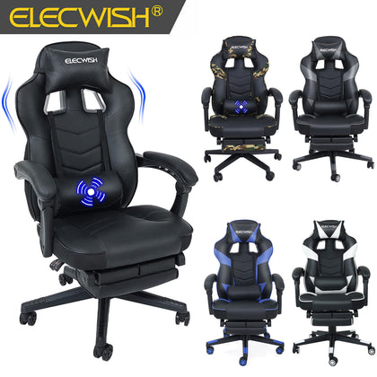 Luxury Executive Massage Gaming Chair Office Computer Desk Swivel Recliner Home