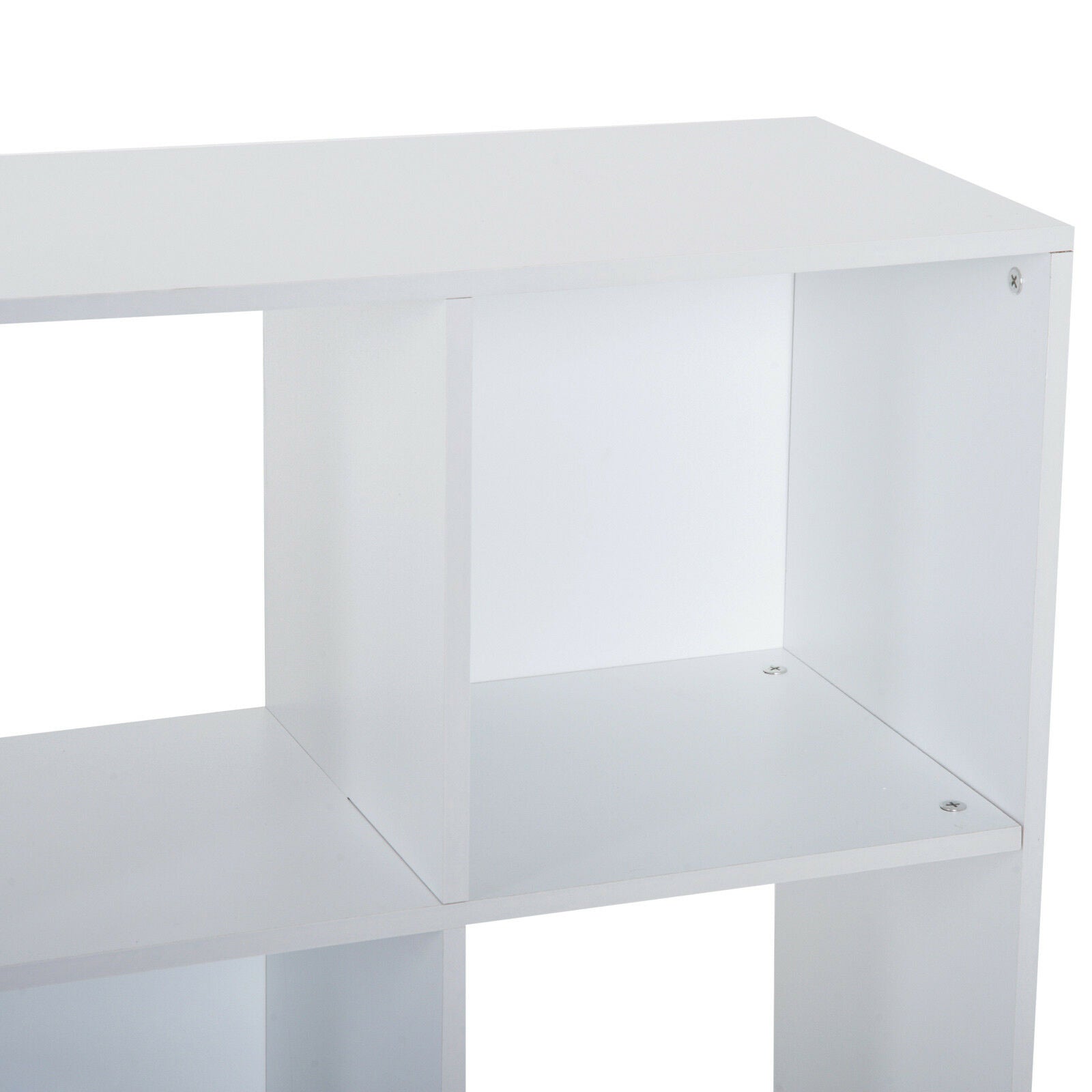 HOMCOM 9 Cube Wooden Bookcase Storage Cabinet Shelf Home Office Cabinet White