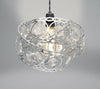 Gem Wrap Twist Design Glamour Silver Metal Lamp Shade Easy Fit Light Pendant New