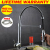 Swivel Spout Kitchen Sink Mixer Taps with Pull Out Bidet Spray Tap Chrome Brass