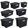 STRONG BAM HEAVY DUTY PLASTIC STORAGE BOX BOXES WITH LIDS RECYCLED UPCYCLED
