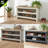 LANCASTER RANGE SIMPLE SHOE CABINET OTTOMAN STORAGE UNIT BENCH WALL RACK HALLWAY