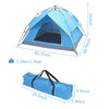 2-3 Man Person Pop-Up Tent Camping Automatic Double Layer Festival Fishing Beach