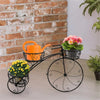 Large Bicycle Plant Stand Rack Holder Metal Garden Shelves Flower Display Holder