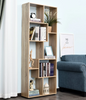 Tall Wooden Bookcase Modern Room Divider Display Storage Cabinet Shelving Unit