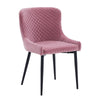 2X Velvet Dining Chairs Diamond Seat Padded Kitchen Dining room Chairs CLIPOP
