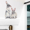 Removable Two Rabbit Wall Sticker Baby Nursery Room Home Window Decoration DIY