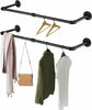 Industrial Iron Pipe Pipework clothes coat rail storage wall mounted 80CM
