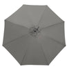 3M Round Garden Parasol Umbrella Patio Sun Shade Aluminium Crank Tilt