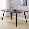 Industrial Dining Table Wooden Top Vintage Rustic Effect Metal Legs Dining Table