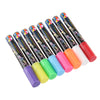 8Pcs Set Liquid Chalk Marker Pens Blackboard Glass Window Reversible Neon Pen