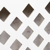 Mondeer Radiator Cover Wall Cabinet MDF Wood Grill Shelf White Rhombic Bars XL