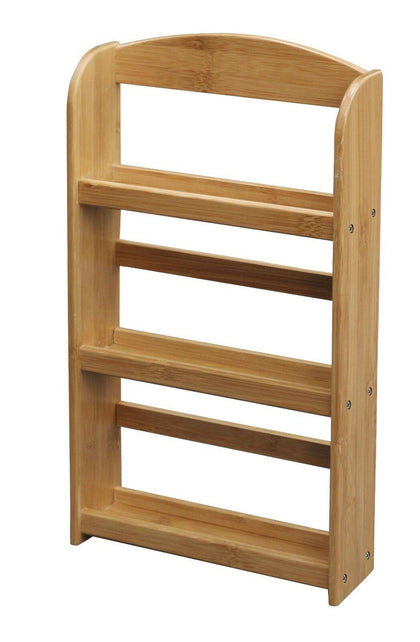 3 TIER BAMBOO WOOD WOODEN SPICE HERB STORAGE RACK JAR HOLDER STAND SHELF UNIT