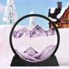 3D Moving Sand Frame Art Picture Glass Sandscape in Motion Display Flowing Gift