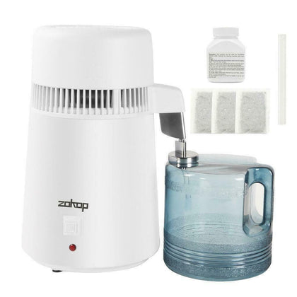 4L Stainless Steel Internal Filter Pure Water Distiller Purifier Dental Home UK
