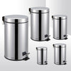 3L 5L 12L 20L 30L S/LESS STEEL SILVER PEDAL BIN KITCHEN BATHROOM TOILET RUBBISH