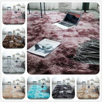 Fluffy Rug Non-Slip Faux Fur Soft Large Plush Living Room Floor Rugs Carpet Mat