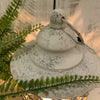 Shabby White Metal Lantern French Chic Country Moroccan Garden Candle Rustic