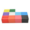 100Pcs Coloured Wooden Tumbling Dominoes Set Family Games Kids Fun Toy Gift UK