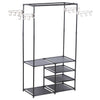 Heavy Duty Clothes Rail Rack Display Stand Storage Garment Metal Shelf Unit Home