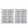 24PCS Plastic Flip Shoe Storage Box Organiser Transparent Stackable Foldable