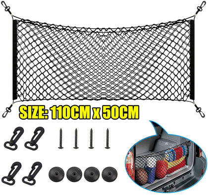 Large Car Cargo Net Nylon Elastic Mesh Luggage Cargo Storage Pickup Tidy Net UK