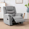 SEATTLE MANUAL 1 SEATER FABRIC RECLINER 3+2+1 SUITE SOFA ARMCHAIR SET GREY