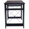 Industrial Rustic Wood Computer Desk with Storage Shelves PC Study Work Table