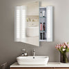 Led Illuminated Bathroom Mirror Cabinet With Shaver Socket Demister Touch Sensor