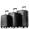 Set of 3 Large Cabin Suitcase Hard Shell Travel Trolley Hand Luggage 20 24 28 "