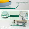 Modern Glass Beside Table C Shaped 2Tier Storage Side End Sofa Corner Nest Table