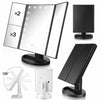 22 LED Tri Folding Touch Makeup Mirror Tabletop Cosmetic Vanity LED Light Mirror
