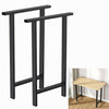 2x Heavy Duty Metal/Black Table Leg Bench Coffee Table Furniture Feet Industrial