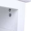 2 X Modern Country Style 2 Drawer Bedside Cabinet Tables White Sold as a PAIR