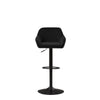 1/2/4X Bar Stools Gas Lift Swivel Stool Velvet Breakfast Chairs Metal Legs