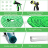 Expandable Garden Hose Pipe Spray Gun Flexible Stretch Pipes 9 Modes 16-50FT