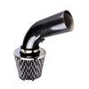 Universal Car Cold Air Intake Filter Induction Kit Pipe Hose System Carbon Black