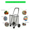 4 Wheel Shopping Trolley Large Capacity Lightweight Frame Strong Folding Cart UK