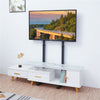 Stable 2-Leg 32" 45 55 60 65" TV Floor Stand Studio Mount For Samsung Sony LG