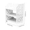 3/4/7 Tier Shoes Storage Cabinet White Door Organiser Shelf Rack Stand Unit New