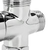 3/4" BSP Chrome 3-Way T-Adapter Shower Head Diverter Valve for Bath mixer Tap