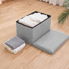 40cm Folding Ottoman Storage Box with Lid Pouffe Footstool Toy Container Bench
